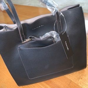Tahari Black Tote